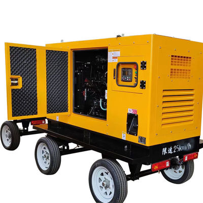 30KW Kangmingsi Generator Set con ISO9001 Sound Attenuated Enclosure Sistema di raffreddamento dell'acqua Mobile Trailer e Avvio automatico