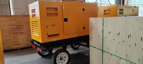 30KW Kangmingsi Generator Set con ISO9001 Sound Attenuated Enclosure Sistema di raffreddamento dell'acqua Mobile Trailer e Avvio automatico