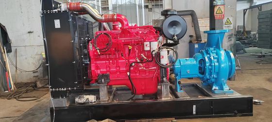 200KW Kangmingsi Water Pump Unit Diesel Generator Set con ISO9001 Sound Attenuated Enclosure e filtro dell'aria