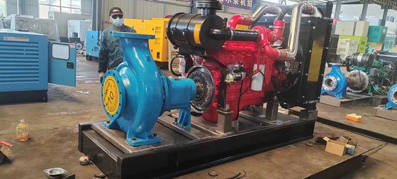 200KW Kangmingsi Water Pump Unit Diesel Generator Set con ISO9001 Sound Attenuated Enclosure e filtro dell'aria