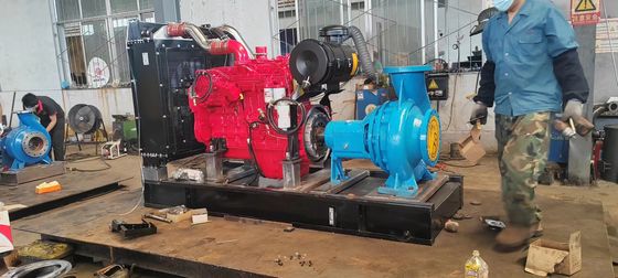 200KW Kangmingsi Water Pump Unit Diesel Generator Set con ISO9001 Sound Attenuated Enclosure e filtro dell'aria