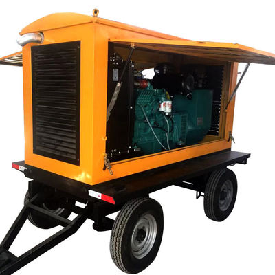 Commutatore automatico 120KW Dongfeng Kangmingsi Diesel Generator Set Trailer con riparo contro la pioggia
