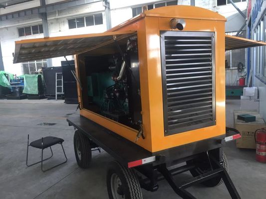 Commutatore automatico 120KW Dongfeng Kangmingsi Diesel Generator Set Trailer con riparo contro la pioggia