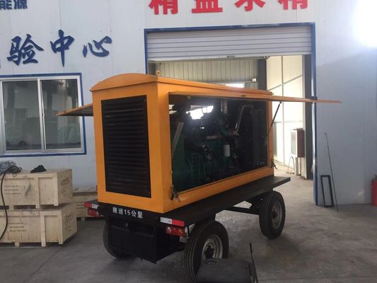 Commutatore automatico 120KW Dongfeng Kangmingsi Diesel Generator Set Trailer con riparo contro la pioggia