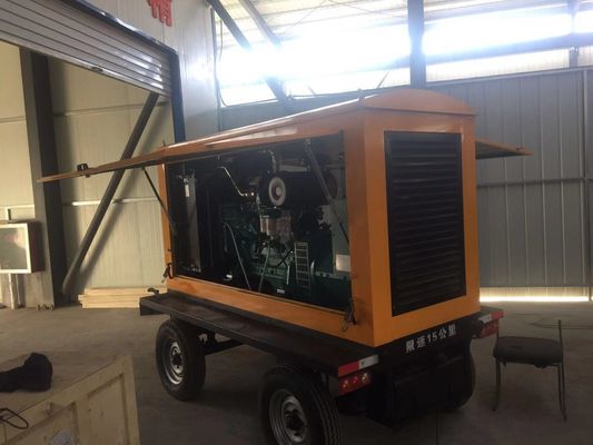 Commutatore automatico 120KW Dongfeng Kangmingsi Diesel Generator Set Trailer con riparo contro la pioggia