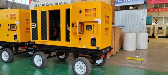1500 giri al minuto Dongfeng Kangmingsi 100KVA Generatore silenzioso mobile con alternatore maratonico