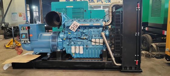 Set di generatori diesel da 550 kW con certificazione ISO9001 e sistema portatile di raffreddamento ad acqua
