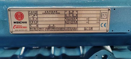 Set di generatori diesel da 550 kW con certificazione ISO9001 e sistema portatile di raffreddamento ad acqua