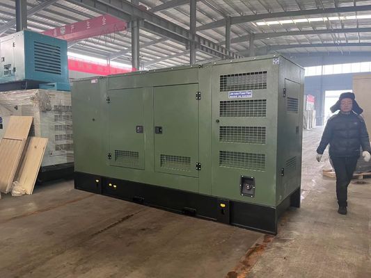375KVA 400V Silent Box Diesel Generator Set per l'alimentazione di emergenza a Guangxi