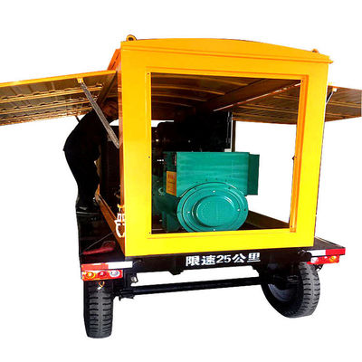 200KW Weichai Diesel Generator Set Trailer con motore a rame puro e sistema di raffreddamento ad acqua