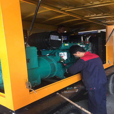 200KW Weichai Diesel Generator Set Trailer con motore a rame puro e sistema di raffreddamento ad acqua