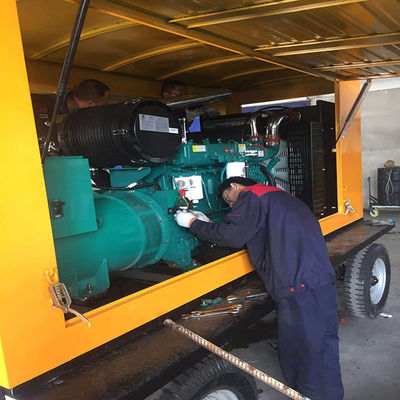 200KW Weichai Diesel Generator Set Trailer con motore a rame puro e sistema di raffreddamento ad acqua